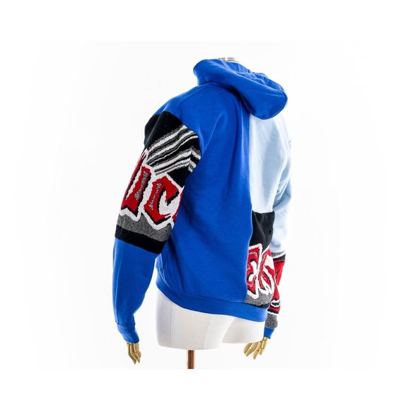 Tampa Bay Buccaneers Fashion ReWork NFL Tapestry Blanket Hoodie - Picture 6 of 8